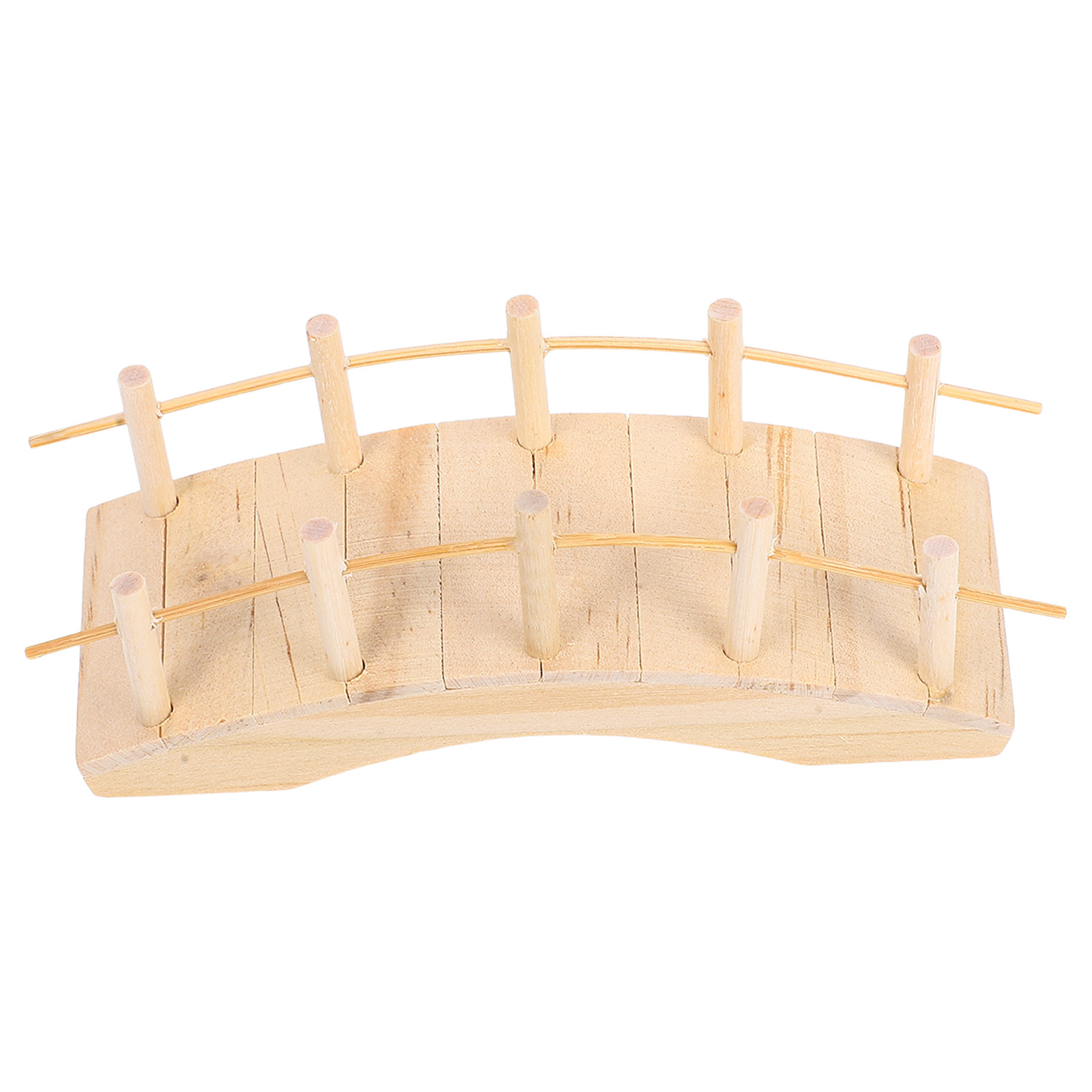 Bonsai Garden Miniature - Miniature Wooden Arch Bridge Vintage Style