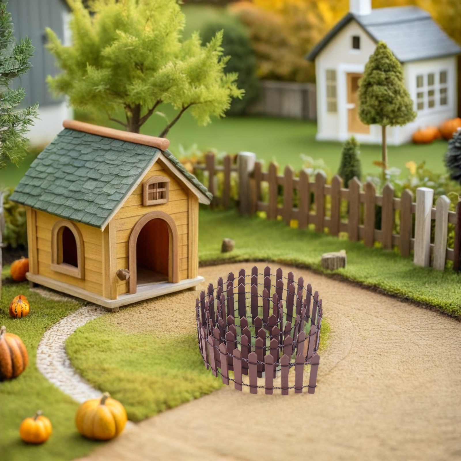 3Pcs Micro Landscape Fence Lig - Bonsai Garden Miniature ulasan dan harga