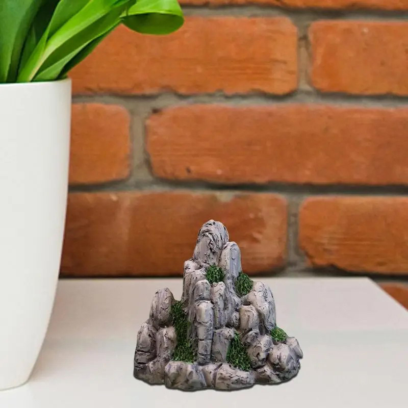 Mini Mountain Miniature Fake S - Bonsai Garden Miniature ulasan dan harga