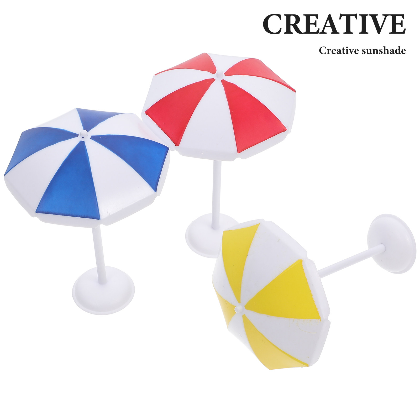 6Pcs Miniature Beach Umbrella  - Bonsai Garden Miniature ulasan dan harga