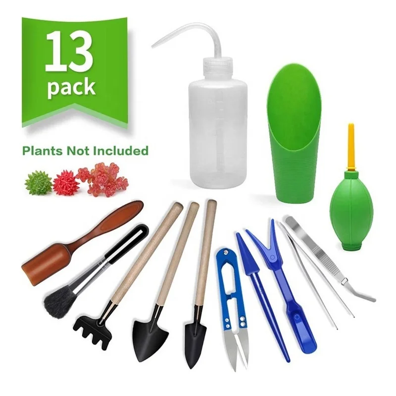 13Pcs Garden Planter Kit DIY S - Bonsai Garden Tools ulasan dan harga