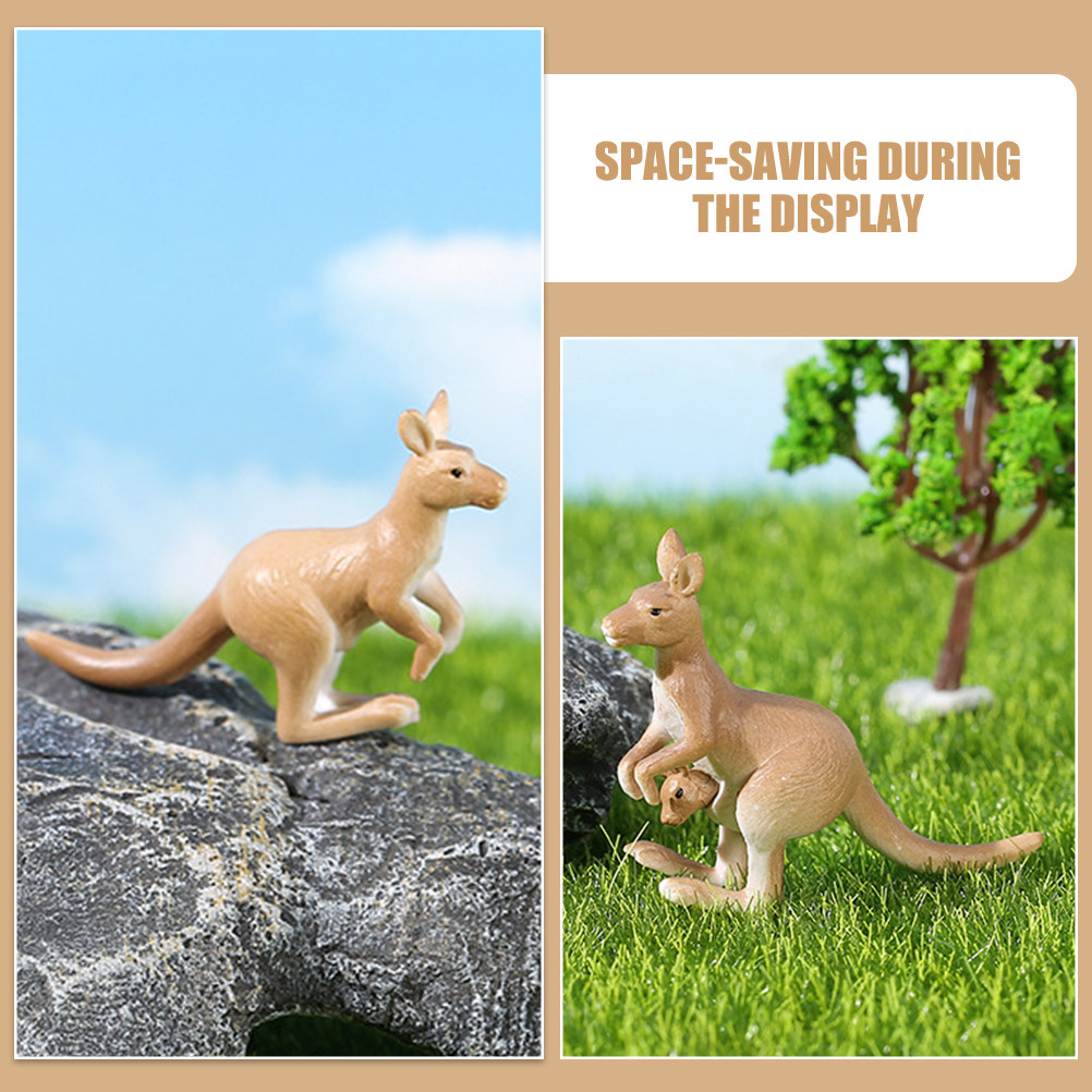 4Pcs Miniature Kangaroo Orname - Bonsai Garden Miniature ulasan dan harga