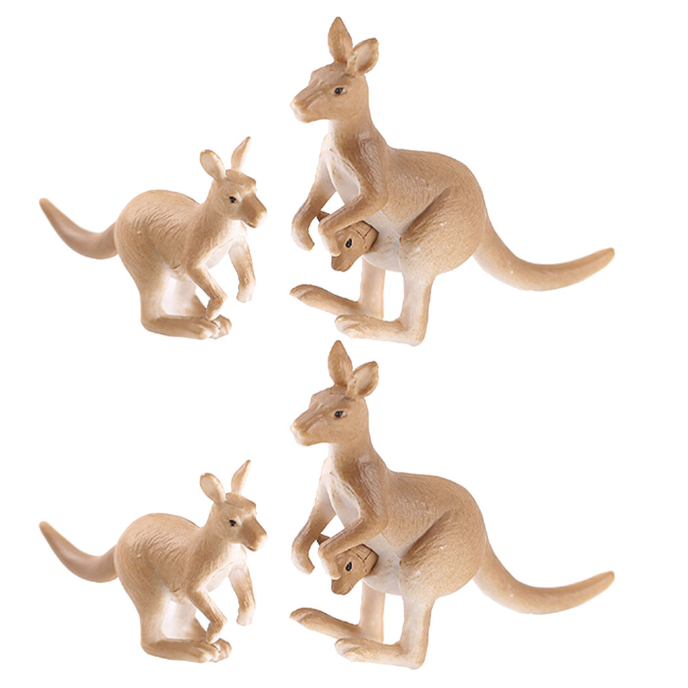 4Pcs Miniature Kangaroo Orname - Bonsai Garden Miniature ulasan dan harga