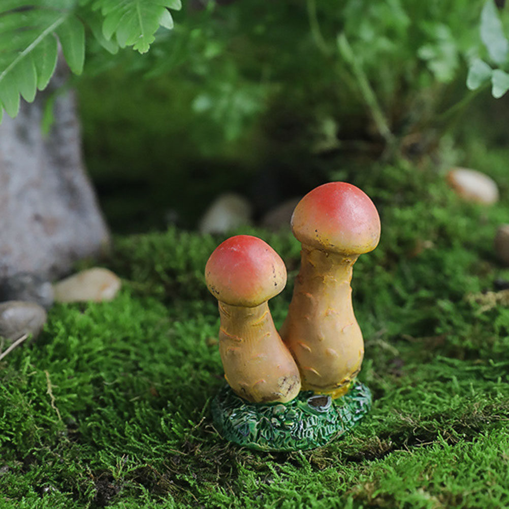 3pcs Miniature Mushroom Decor  - Bonsai Garden Miniature ulasan dan harga