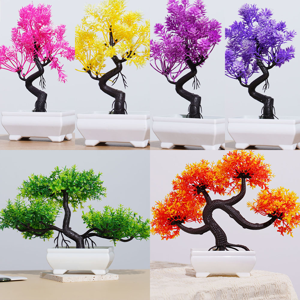 Artificial Plastic Plants Bons - Bonsai Tree Zen Garden ulasan dan harga