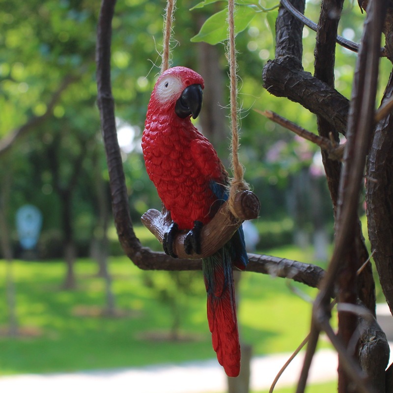 1Pcs Creative Swing Parrot Res - Bonsai Garden Miniature ulasan dan harga
