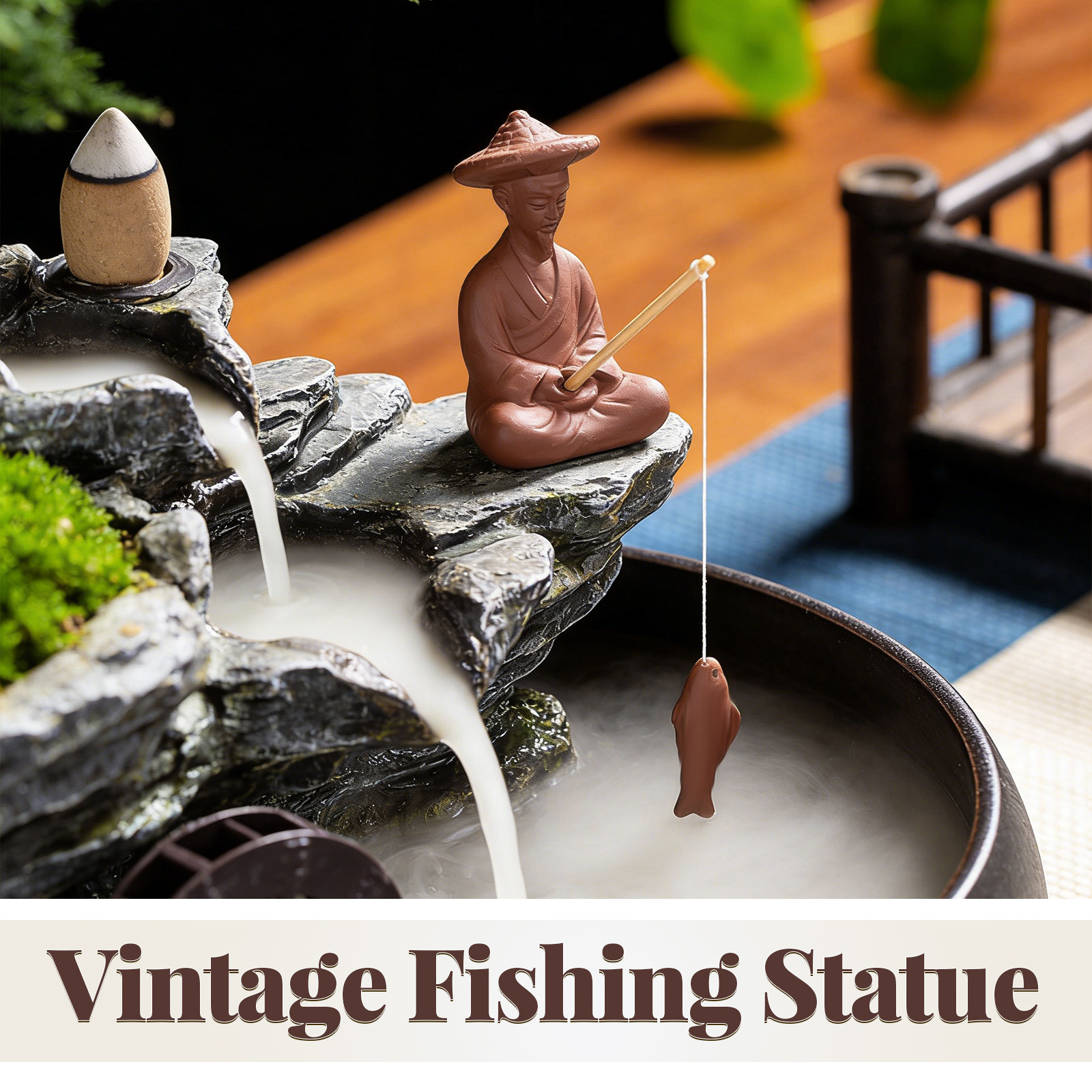 Miniature Chinese Fisherman St - Bonsai Garden Miniature ulasan dan harga