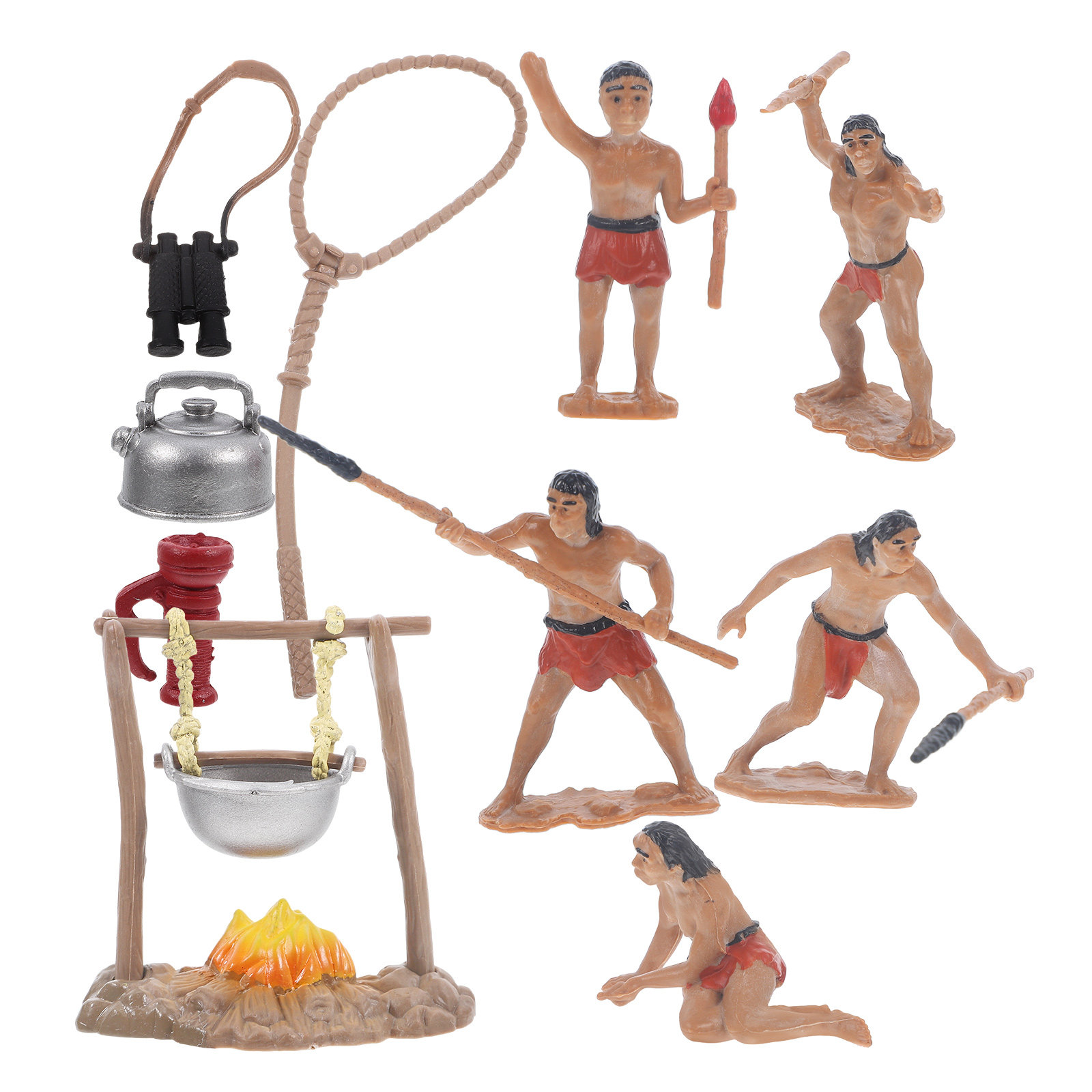 1Set Mini Primitive Men Decor  - Bonsai Garden Tools ulasan dan harga