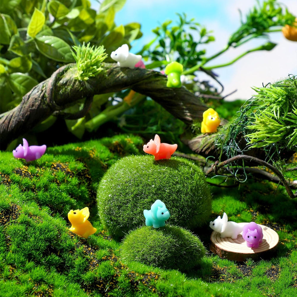 6/12pcs Mixed Color Mini Resin - Bonsai Garden Miniature ulasan dan harga